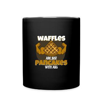Waffle - Full Colour Mug - black - Front