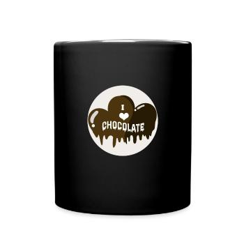 Chocolat - Mug uni - noir - Devant
