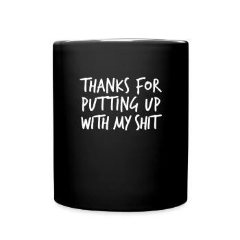 Thank you for firing my - Full Colour Mug - black - Front