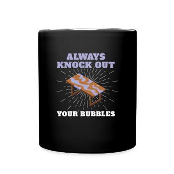 Knock Out Your Bubbles Epoxy Resin - Tasse einfarbig - Schwarz - Vorne