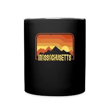 Massachusetts - Tasse einfarbig - Schwarz - Vorne