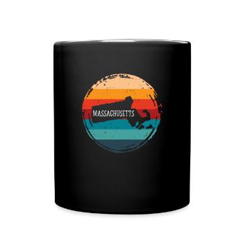 Massachusetts - Tasse einfarbig - Schwarz - Vorne