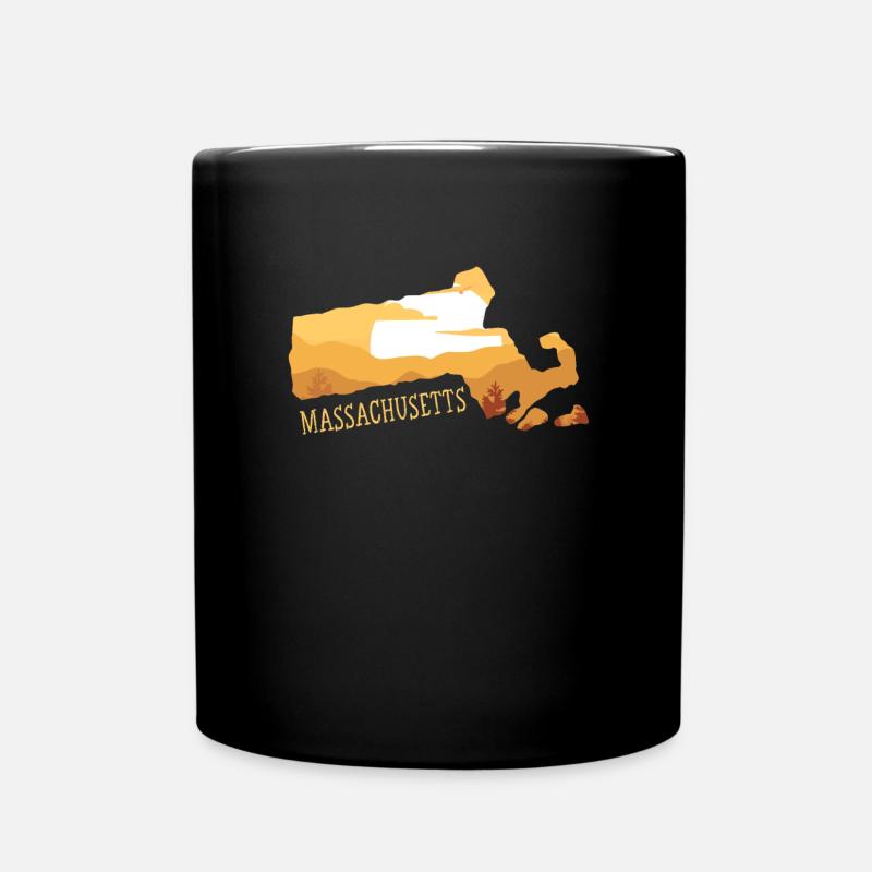 Massachusetts - Tasse einfarbig - Schwarz