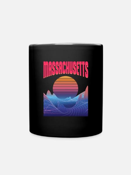 Massachusetts - Tasse einfarbig - Schwarz