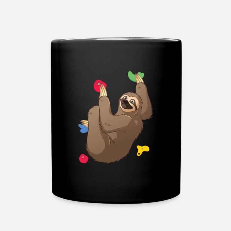 Chat Paresseux Escalade Alpinisme - Mug uni - noir