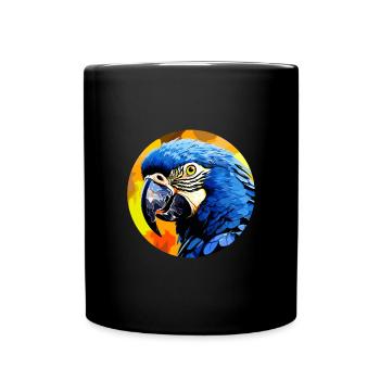 Hyazinth Ara - Tasse einfarbig - Schwarz - Vorne