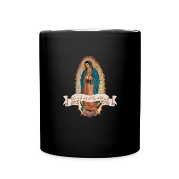 Lady Jungfrau von Guadalupe Virgen de Guadalupe - Tasse einfarbig - Schwarz - Vorne