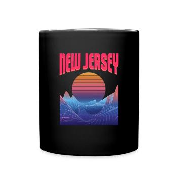 New Jersey - Tasse einfarbig - Schwarz - Vorne