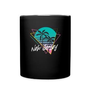 New Jersey - Tasse einfarbig - Schwarz - Vorne