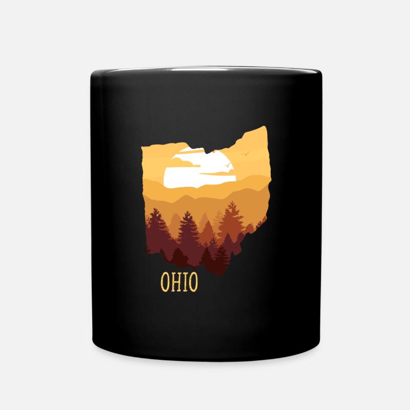 Ohio - Tasse einfarbig - Schwarz