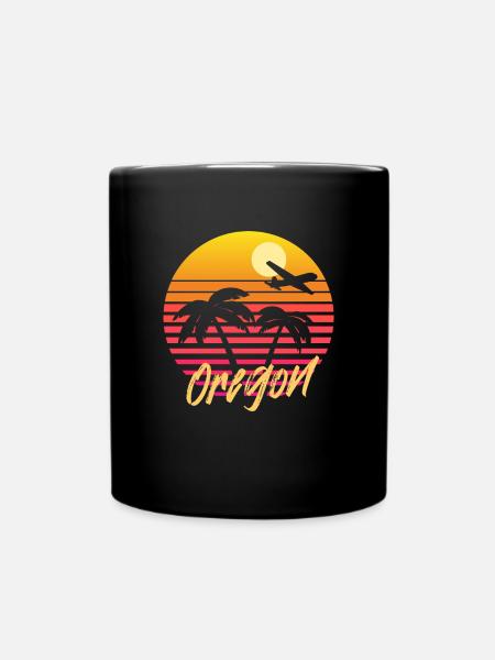 Oregon - Tasse einfarbig - Schwarz