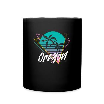 Oregon - Tasse einfarbig - Schwarz - Vorne