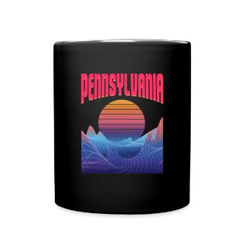 Pennsylvania - Full Colour Mug - black - Front