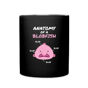 Anatomie d’un Blobfish Blob Fish Mer - Mug uni - noir - Devant