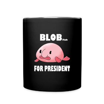 Blob pour le président Blobfish Fish Sea - Mug uni - noir - Devant