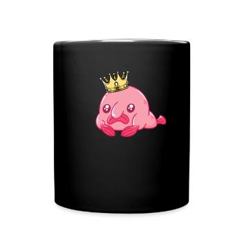 Blobfish King Herren Blobfish King - Tasse einfarbig - Schwarz - Vorne