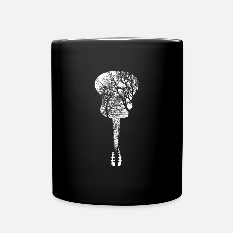 Gitarre Baum Gitarrenspieler Gitarrist - Tasse einfarbig - Schwarz