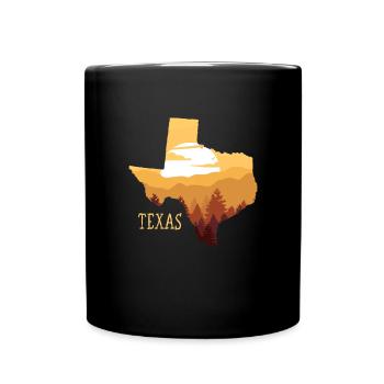 Texas - Mug uni - noir - Devant
