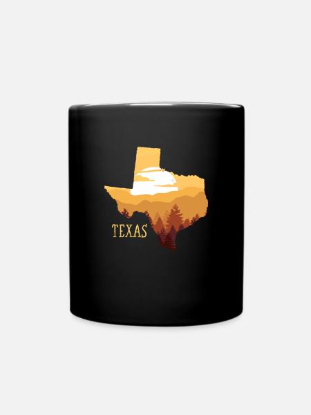 Texas - Tasse einfarbig - Schwarz