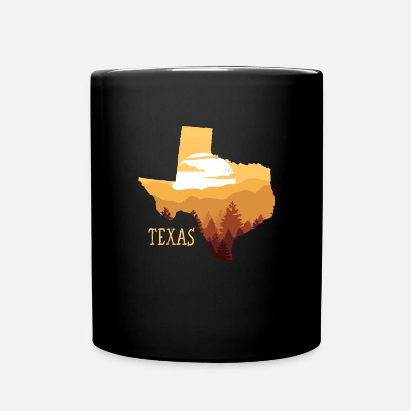 Texas - Tasse einfarbig - Schwarz