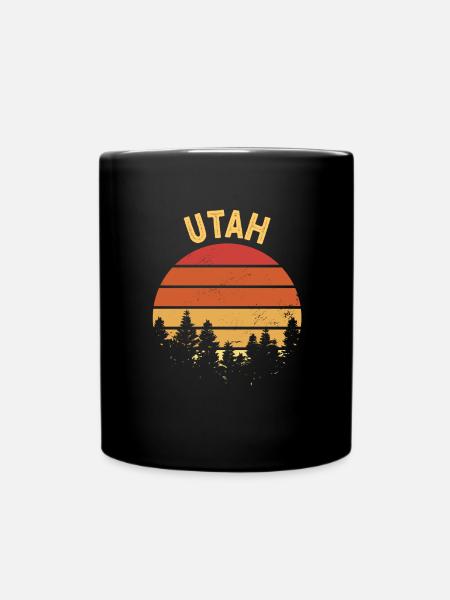 Utah - Tasse einfarbig - Schwarz