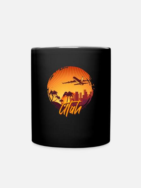 Utah - Tasse einfarbig - Schwarz