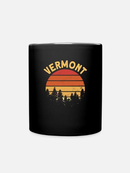 vermont - Tasse einfarbig - Schwarz
