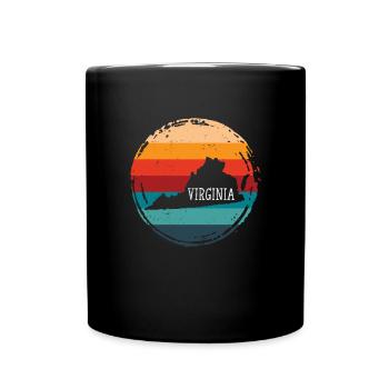 Virginia - Full Colour Mug - black - Front
