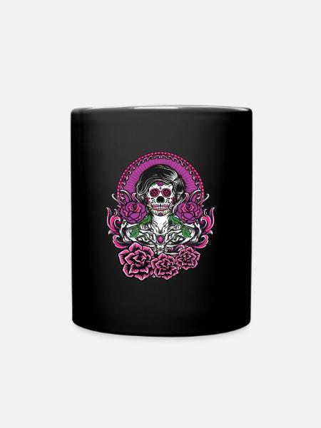 Dia de Los Muertos Tattoo Mexique - Mug uni - noir