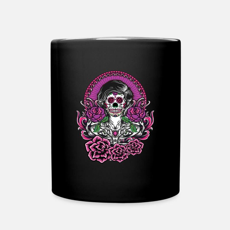 Dia de Los Muertos Tattoo Mexique - Mug uni - noir