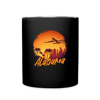 alabama - Tasse einfarbig - Schwarz - Vorne