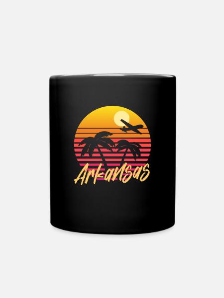 arkansas - Tasse einfarbig - Schwarz