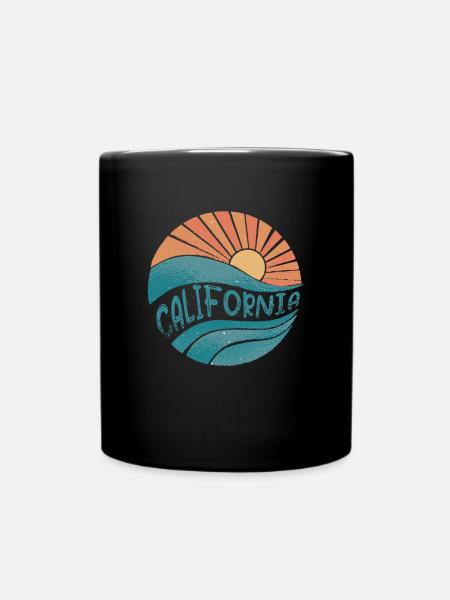 california - Tasse einfarbig - Schwarz