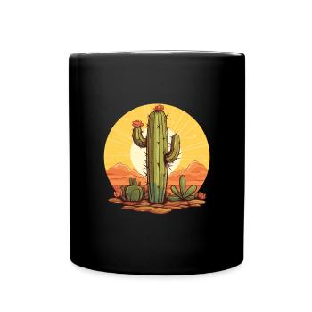 Cactus - Full Colour Mug - black - Front