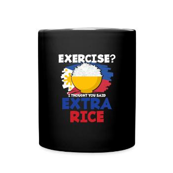 Riz - Mug uni - noir - Devant