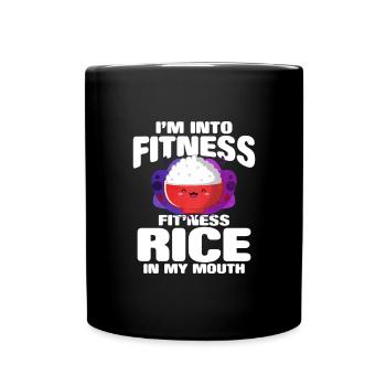 Riz - Mug uni - noir - Devant