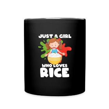 Riz - Mug uni - noir - Devant