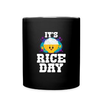 Riz - Mug uni - noir - Devant