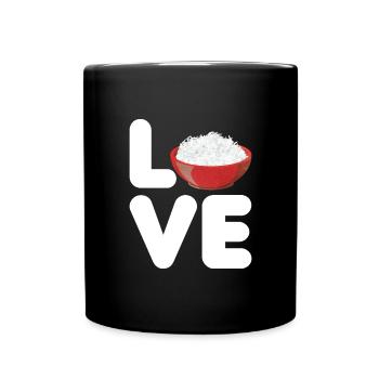 Riz - Mug uni - noir - Devant