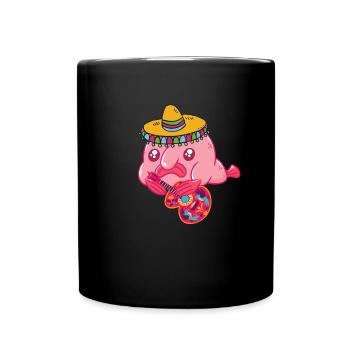 Blobfish Cinco de Mayo Funny Fiesta Cinco de Mayo - Tasse einfarbig - Schwarz - Vorne