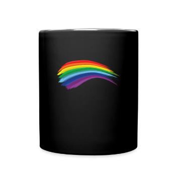 Rainbow LGBTQ Gay Gay Gay - Full Colour Mug - black - Front