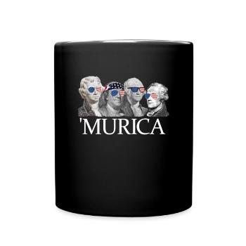 Murica Gr�ndungsv�ter patriotisch 4. Juli Murica - Tasse einfarbig - Schwarz - Vorne