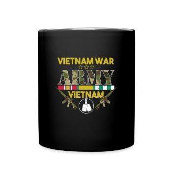Vietnam Veteran - Full Colour Mug - black - Front