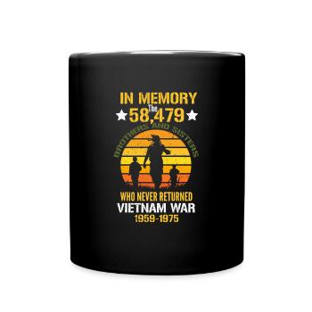 Vétéran du Vietnam - Mug uni - noir - Devant