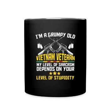 Vietnam Veteran - Full Colour Mug - black - Front