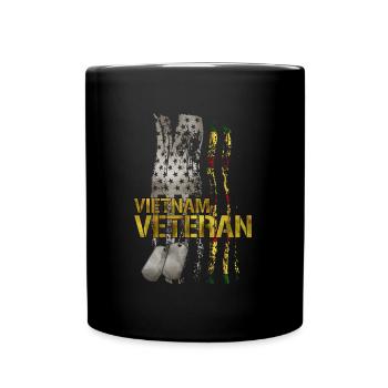 Vétéran du Vietnam - Mug uni - noir - Devant