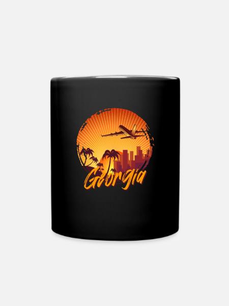 georgia - Tasse einfarbig - Schwarz