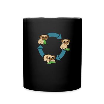 Pug Environmental Protection - Full Colour Mug - black - Front