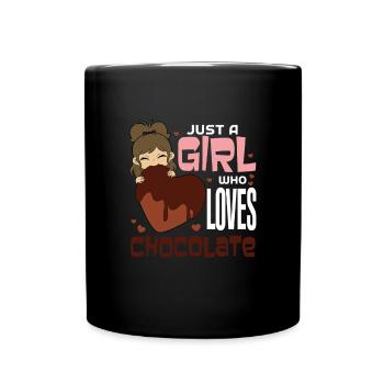 Le chocolat aime - Mug uni - noir - Devant
