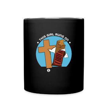 Jésus et le chocolat - Mug uni - noir - Devant